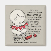 Dankbare Herzen Magnet (Vorne)