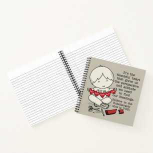 Dankbare Herzen Notizblock