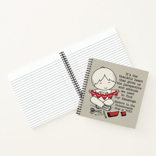 Dankbare Herzen Notizblock (Innenseite)