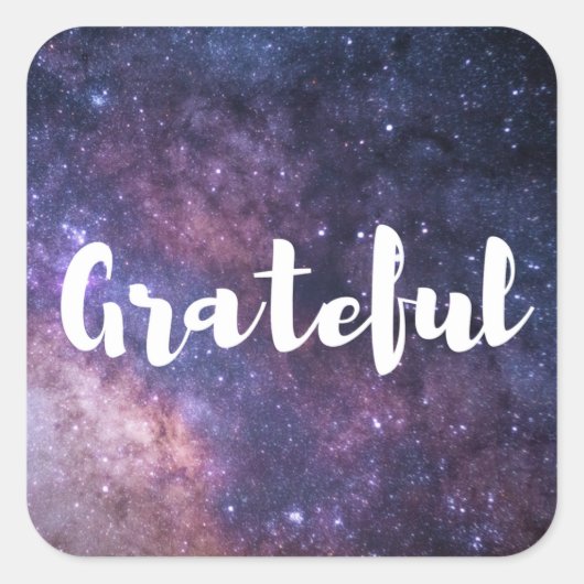 Dankbare himmlische Aufkleber (Vorderseite)