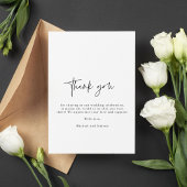 Dankbare Hochzeit für das moderne Foto Dankeskarte