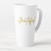 Dankbare hohe Latte-Tasse Milchtasse (Rechte Ecke)