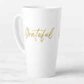 Dankbare hohe Latte-Tasse Milchtasse (Linke Ecke)