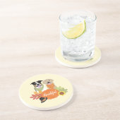 Dankbare Hunde Erntedank Harvest Pumpkins Getränkeuntersetzer (Seite)