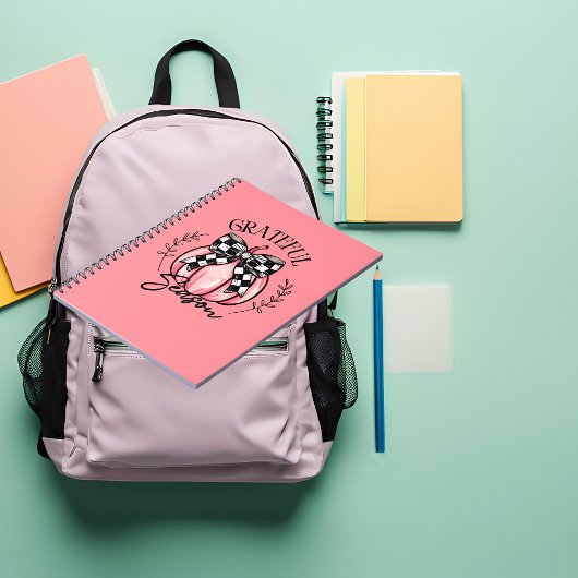 Dankbare Jahreszeit Pumpkin Herbst Notizblock