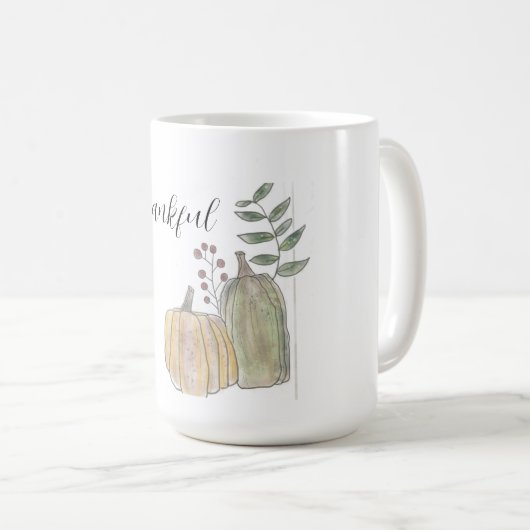 Dankbare Kaffee Tasse (VorderseiteRechts)