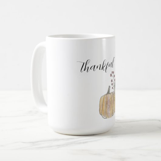 Dankbare Kaffee Tasse (Vorderseite Links)