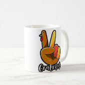 Dankbare Kaffee-Tasse Kaffeetasse (VorderseiteRechts)