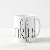 Dankbare Kaffee-Tasse Kaffeetasse (VorderseiteRechts)