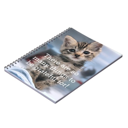 Dankbare Kätzchen-Zeitschrift Notizblock (Linke Seite)