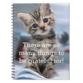 Dankbare Kätzchen-Zeitschrift Notizblock (Vorderseite)