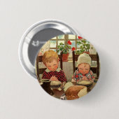 Dankbare Kinder von Jessie Willcox Smith Button (Vorne & Hinten)