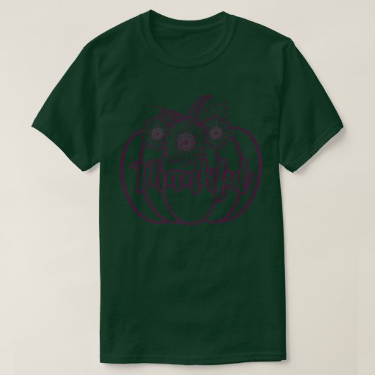 Dankbare Kürbiskuppel Herbst Herbst T-Shirt (Design vorne)