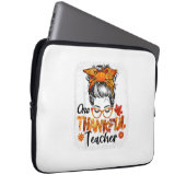 dankbare Lehrerin für Frauen fallen Erntedank chao Laptopschutzhülle (Vorne Rechts)