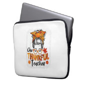 dankbare Lehrerin für Frauen fallen Erntedank chao Laptopschutzhülle (Vorderseite Links)