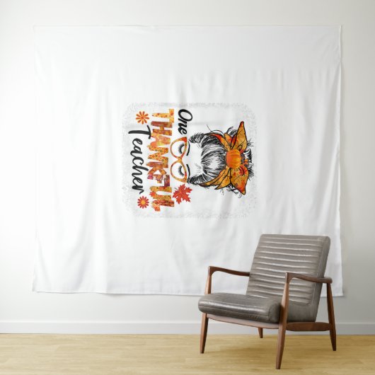 dankbare Lehrerin für Frauen fallen Erntedank chao Wandteppich (Beispiel (Horizontal))