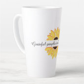 Dankbare Leute sind glückliche Leute Persönlich Milchtasse (Linke Ecke)