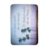 Dankbare Leute zitieren Hawaii Palmen Foto kühl Badematte (Vorderseite Vertikal)