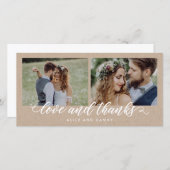 Dankbare Liebe Hochzeit Dankeschön Karten (Vorne/Hinten)