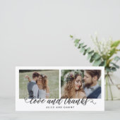 Dankbare Liebe Hochzeit Dankeschön Karten (Stehend Vorderseite)