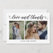 Dankbare Liebe Hochzeit Foto Danke, dass ihr Karte (Vorderseite)