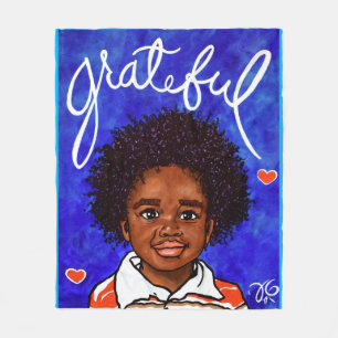 Dankbare Liebe Kinder Adoption hört Freude Fleecedecke