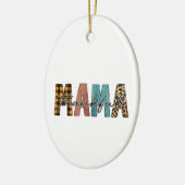 Dankbare Mama Fall Typografie Keramik Ornament (Links)