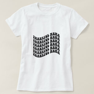 Dankbare Mama Typografie T-Shirt