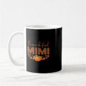 Dankbare Mimi Kürbis Herbst Thanksgiving Kaffeetasse (Links)
