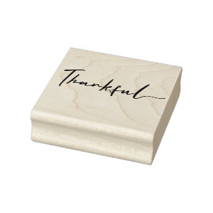Dankbare moderne Handschrift Gummistempel
