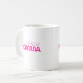 Dankbare Momma Tasse Muttertag Rosa Text (Vorderseite Links)