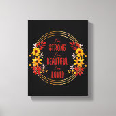 Dankbare Motivationsworte für den Erfolg Leinwanddruck (Vorderseite)