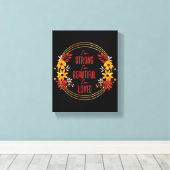 Dankbare Motivationsworte für den Erfolg Leinwanddruck (Insitu (Holzboden))