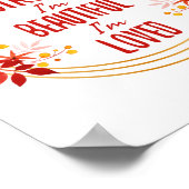 Dankbare Motivationsworte für den Erfolg Poster (Ecke)