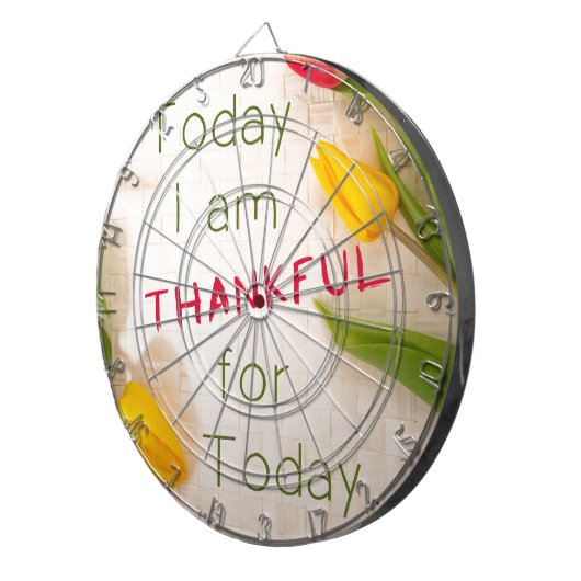 Dankbare Motivierend Zahlen Dartscheibe (Vorderseite rechts)