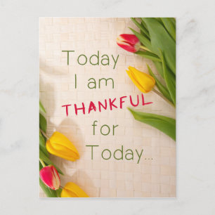 Dankbare Motivierend Zahlen Postkarte