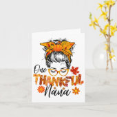 Dankbare Nana für Frauen Fall Erntedank Messy Bu Karte (Gelbe Blume)
