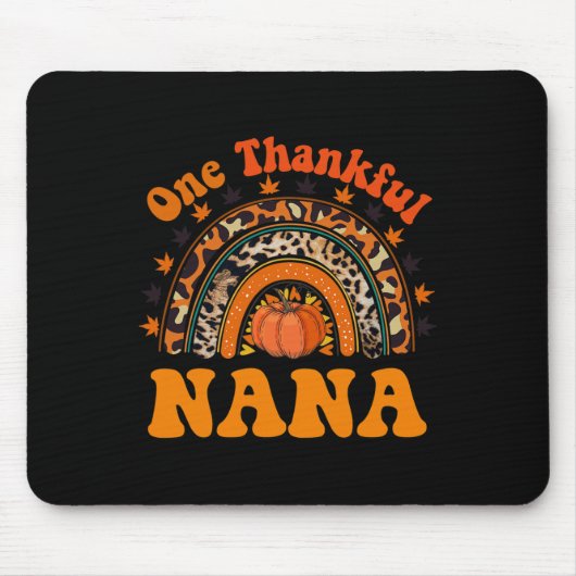 Dankbare Nana für Frauen Fall Erntedank Pumpkin Mousepad (Vorne)