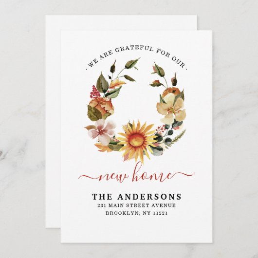 Dankbare neue Zuhause, die wir beim Herbstfallen v Ankündigung (Vorne/Hinten)