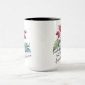 Dankbare Oma-Garten-Blumen-Kunstprint Tasse (Zentrum)
