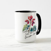 Dankbare Oma-Garten-Blumen-Kunstprint Tasse (VorderseiteRechts)