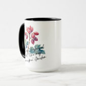 Dankbare Oma-Garten-Blumen-Kunstprint Tasse (Vorderseite Links)