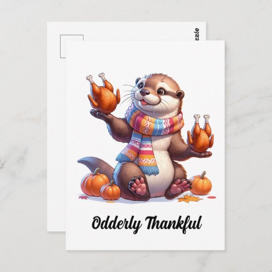 Dankbare Otter Postcard Postkarte (Vorne/Hinten)