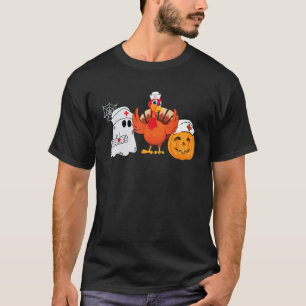 dankbare Pflegekraft Halloween Geist Kürbis Thanks T-Shirt