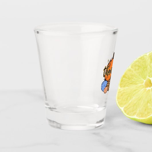 Dankbare Pumpkins Schnapsglas (Links)