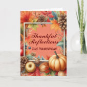 Dankbare Reflektionen Dieses Dankeschön Feiertagskarte (Vorderseite)