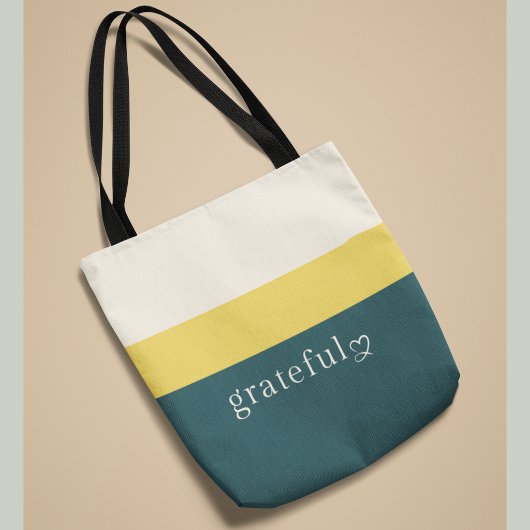 Dankbare Tragetasche | Premium Sommer-Streifen-Des Tasche