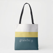 Dankbare Tragetasche | Premium Sommer-Streifen-Des Tasche (Vorderseite)