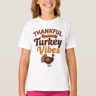 Dankbare Truthahn-Stimmung Modernes Thanksgiving-G T-Shirt