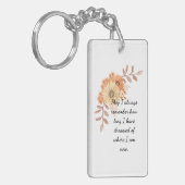 Dankbare Überlegungen Schlüsselanhänger (Vorderseite links)